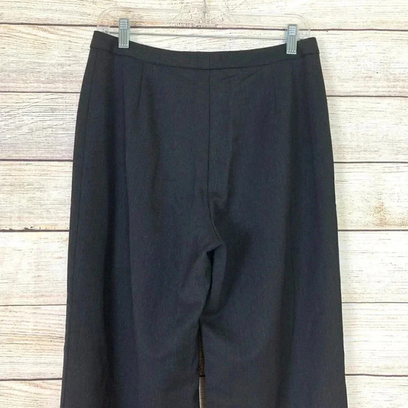 Tahari Wool Blend Pants Solid Black St Leg - Picture 6 of 10